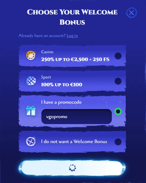 Hogyan használd a Spinight promókódot (VGOPROMO)